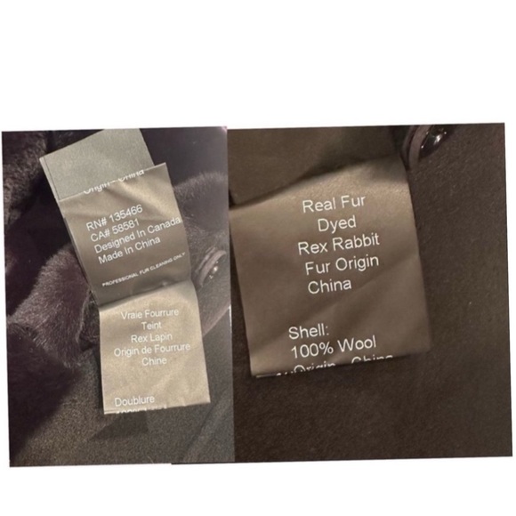 GORSKI Fur Reversible Rex Rabbit Vest with Wool Back and Belt NEW Size Small - Picture 6 of 11